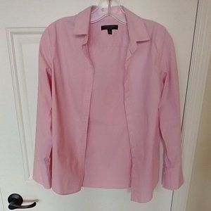 Women's Banana Republic Size 0 pink button down shirt - Riley Tailored Fit